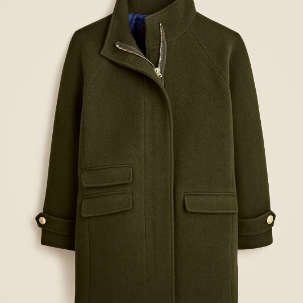 Toscana coat in Italian stadium-cloth wool blend